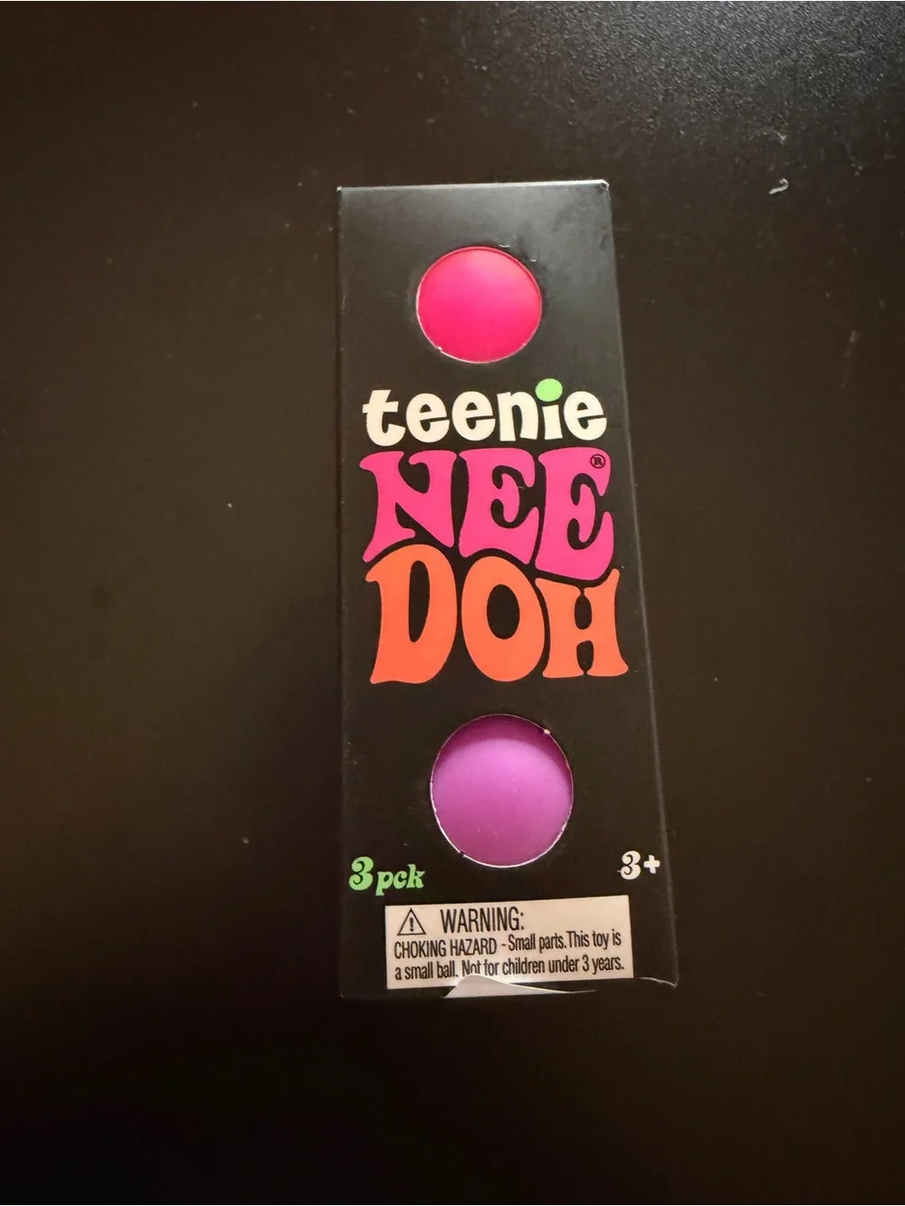 NeeDoh Teenie Groovy Globs Pink Blue Purple 3-pk Squishy Sensory Toy Schylling
